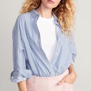 Old Navy striped button-down